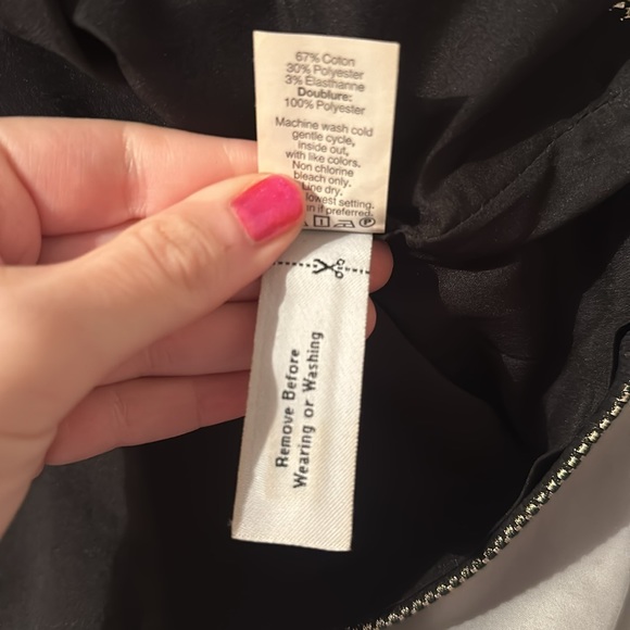 Madewell black and gold jacquard skirt - Picture 3 of 4